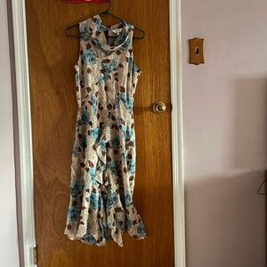 Joie halter top maxi dress with ruffles